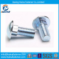 Zinc plateado DIN607 Carriage Bolt Ribbed Neck